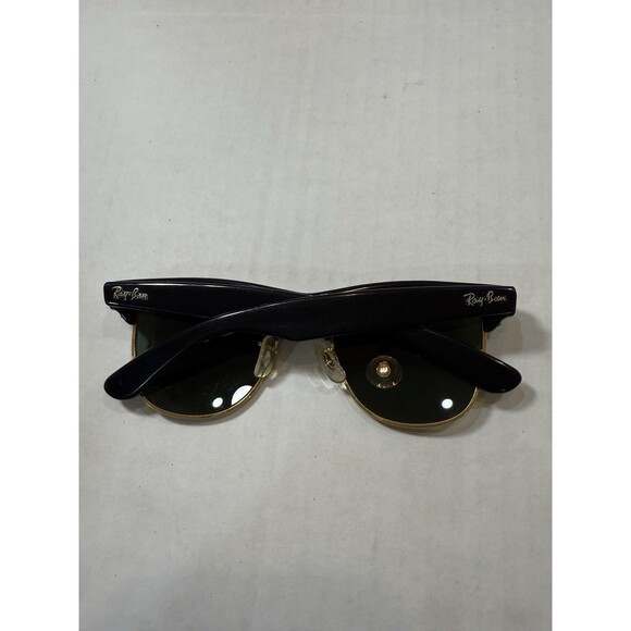 B&L RAY-BAN USA WAYFARER MAX BLACK/GOLD VTG SUNGLASSES G-15 145mm,CASE,CLOTH,BAG - Picture 10 of 16